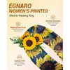 image:imageEgnaro Silicone Statement Ring Women Floral Patterned Rubber Wedding BandDSunflower