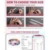 image:imageEgnaro Silicone Statement Ring Women Floral Patterned Rubber Wedding BandEPastel Cosmos
