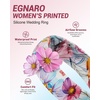 image:imageEgnaro Silicone Statement Ring Women Floral Patterned Rubber Wedding BandEPastel Cosmos