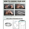 image:imageEgnaro Silicone Statement Ring Women Floral Patterned Rubber Wedding BandFBotanical Ink Blooms