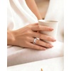 image:imageEgnaro Silicone Statement Ring Women Floral Patterned Rubber Wedding BandFBotanical Ink Blooms