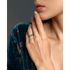 image:imageEgnaro Silicone Statement Ring Women Floral Patterned Rubber Wedding BandGTurquoise Swirl