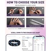image:imageEgnaro Silicone Statement Ring Women Floral Patterned Rubber Wedding BandLGradient Feather