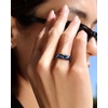 image:imageEgnaro Silicone Statement Ring Women Floral Patterned Rubber Wedding BandLGradient Feather