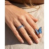 image:imageEgnaro Silicone Statement Ring Women Floral Patterned Rubber Wedding BandMMorpho
