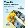 image:imageEgnaro Silicone Statement Ring Women Floral Patterned Rubber Wedding BandNVivid Blooms