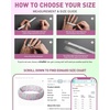 image:imageEgnaro Silicone Statement Ring Women Floral Patterned Rubber Wedding BandQWatercolor Lilac