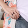 image:imageEgnaro Silicone Statement Ring Women Floral Patterned Rubber Wedding BandZ4Tropical Hibiscus