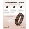 image:imageEgnaro Silicone Statement Ring Women Floral Patterned Rubber Wedding BandZ4Tropical Hibiscus