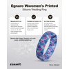 image:imageEgnaro Silicone Statement Ring Women Floral Patterned Rubber Wedding BandZ5Hibiscus Breeze