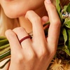 image:imageEgnaro Thin Silicone Anniversary Rings Stackable Rubber Engagement RingSETFCrimson Light Brown Blue Jewel Black