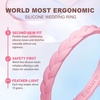 image:imageEgnaro Thin Silicone Anniversary Rings Stackable Rubber Engagement RingSETHPeach Pink Sky Blue Lilac Purple Pearl White