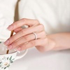 image:imageEgnaro Womens Silicone Stackable Rings 32mm Thin Rubber Wedding BandSETA3Light Green  Arctic Ice  Beige  Sand Pink  White