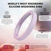 image:imageEgnaro Womens Silicone Stackable Rings 32mm Thin Rubber Wedding BandSETA4Pearl White  Champagne Gold  Pink Camo  Teal  Light Blue  Light Purple  Black  White