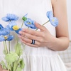 image:imageEgnaro Womens Silicone Stackable Rings 32mm Thin Rubber Wedding BandSETA5Black  Classic Blue  Sea Blue  White  Caramel