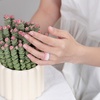 image:imageEgnaro Womens Silicone Stackable Rings 32mm Thin Rubber Wedding BandSETB3Sunlight Yellow  Sweet Lilac  Light Blue  Deep Ultramarine  Metallic Pearl White