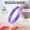 image:imageEgnaro Womens Silicone Stackable Rings 32mm Thin Rubber Wedding BandSETR3Cinnabar Red  Sunlight Yellow  Lapis Blue  Dark Teal  Metallic Pearl White  Metallic Green  Metallic Starry Purple  Black