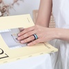image:imageEgnaro Womens Silicone Stackable Rings 32mm Thin Rubber Wedding BandSETR4Maroon  Light Brown  Misty Blue  Jade Green  Sea Blue  Black Purple  Black  White