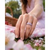 image:imageEgnaro Womens Silicone Wedding Ring Etched Rubber Band6mm Wide 2mm ThickPack A10Apple BlossomsCoral Red  Nude  Whitepink  Light Purple