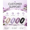 image:imageEgnaro Womens Silicone Wedding Ring Etched Rubber Band6mm Wide 2mm ThickPack A3FloraVineLight Pink  Light Purple  Orchid Haze  Black