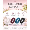 image:imageEgnaro Womens Silicone Wedding Ring Etched Rubber Band6mm Wide 2mm ThickPack A5Apple BlossomsBeige  Maroon  Blue Iris  Black