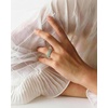 image:imageEgnaro Womens Silicone Wedding Ring Etched Rubber Band6mm Wide 2mm ThickPack A6DaisyNude  Cherry Pink  Light Purple  Meadow Green