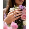 image:imageEgnaro Womens Silicone Wedding Ring Etched Rubber Band6mm Wide 2mm ThickPack A8FloraVineBeige  Light Green  Arctic Ice  Light Purple