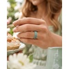 image:imageEgnaro Womens Silicone Wedding Ring Etched Rubber Band6mm Wide 2mm ThickPack A8FloraVineBeige  Light Green  Arctic Ice  Light Purple