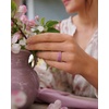 image:imageEgnaro Womens Silicone Wedding Ring Etched Rubber Band6mm Wide 2mm ThickPack A9Apple BlossomsSunlight Yellow  Opal Green  Lapis Blue  PinkPurple