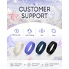 image:imageEgnaro Womens Silicone Wedding Ring Etched Rubber Band6mm Wide 2mm ThickPack B2LunarStellNude  Dream Purple  Dark Blue  Black