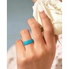 image:imageEgnaro Womens Silicone Wedding Ring Etched Rubber Band6mm Wide 2mm ThickPack D2LoveRose Red  peach pink  Jade  Dark Blue