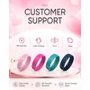 image:imageEgnaro Womens Silicone Wedding Ring Etched Rubber Band6mm Wide 2mm ThickPack D2LoveRose Red  peach pink  Jade  Dark Blue