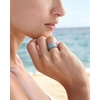 image:imageEgnaro Womens Silicone Wedding Ring Etched Rubber Band6mm Wide 2mm ThickPack E1SeaCharmPeach pink  Sunlight Yellow  Lilac Purple  Metal Cyan