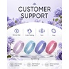 image:imageEgnaro Womens Silicone Wedding Ring Etched Rubber Band6mm Wide 2mm ThickPackA1FloraVineFaint Red  Lilac Purple  Sky Blue  Light purpleblue