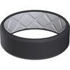 image:imageEgnaro Mens Silicone Ring 75mm Wide Beveled Flexible Rubber Wedding BandSETB2BlackLight Gray