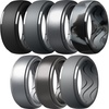 image:imageEgnaro Mens Silicone Rings Inner Arc Ergonomic Breathable DesignSETA3Black Black Gray Dark Silver Black Gray Camo Silver Metallic Platinum Light Gray