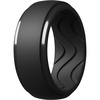 image:imageEgnaro Mens Silicone Rings Inner Arc Ergonomic Breathable DesignSETA4Black