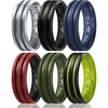 SETC1: Metallic Silver  Black  Dark Blue  Red-Black  Olive Green  Black-Yellow Green