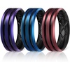 SETC2: Metallic Burgundy-Black  Metallic Purple-Black  Metallic Royal Blue-Black