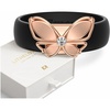 image:imageEgnaro Women Silicone Ring with Copper Alloy Butterfly Flexible Rubber BandPACK B Black  Metal Butterfly  Rose Gold