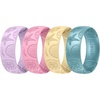 Pack E1-SeaCharm-Peach pink  Sunlight Yellow  Lilac Purple  Metal Cyan