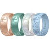 Pack E2-SeaCharm-Peach  Metallic Green  Metallic Pearl White  Sky Blue