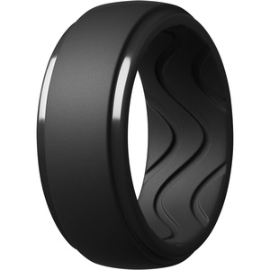 image:imageEgnaro Mens Silicone Rings Inner Arc Ergonomic Breathable DesignSETA4Black