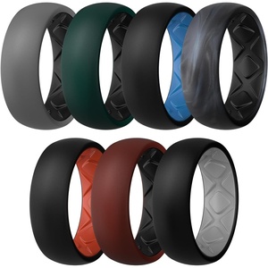 image:imageEgnaro Mens Silicone Wedding Rings 17 Multipack of Flexible Rubber BandsSETA6 Black Gray Black  Pine Green Black  BlackSea Blue  Gray Camo Black  BlackAmber Red  Chestnut RedBlack  BlackLight Gray