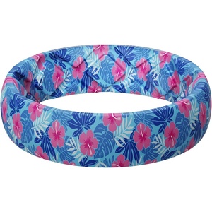 image:imageEgnaro Silicone Statement Ring Women Floral Patterned Rubber Wedding BandZ5Hibiscus Breeze