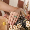 image:imageEgnaro 458 Variety Multipack Ergonomic Breathable Bridal Rings SetsSETA7White Marble Nude Cherry Pink Light Purple Classic Blue Meadow Green Black
