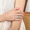 image:imageEgnaro 458 Variety Multipack Ergonomic Breathable Bridal Rings SetsSETB1Light Green Arctic Ice Light Purple Pink Sand White
