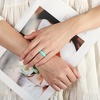 image:imageEgnaro 458 Variety Multipack Ergonomic Breathable Bridal Rings SetsSETB2Metallic Pearl White Fairy Pink Petal Pink Mint Green Chill Blue