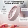 image:imageEgnaro 458 Variety Multipack Ergonomic Breathable Bridal Rings SetsSETB6Black Peachy Pink White  Light Brown  Pinkish Beige