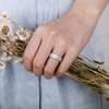 image:imageEgnaro 458 Variety Multipack Ergonomic Breathable Bridal Rings SetsSETC1Black Marble Whitepink Faint Red
